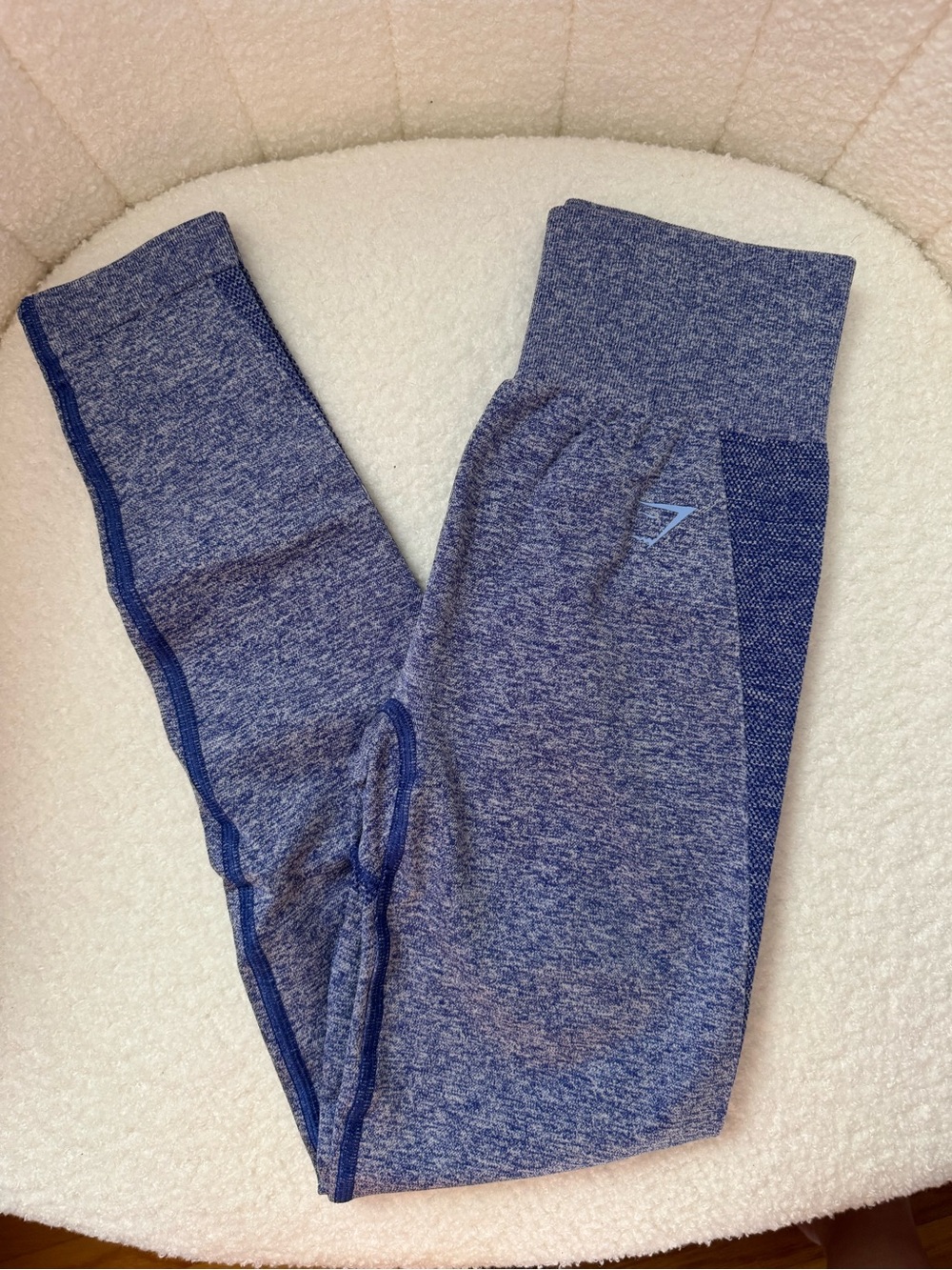 Gymshark Flex Leggings in Heather Navy in Size Small